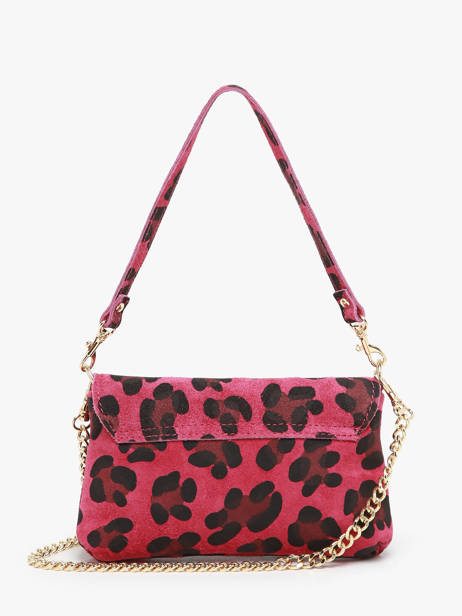 Cross Body Tas Velvet Leopardo Leder Milano Roze velvet leopardo VL24063 ander zicht 4