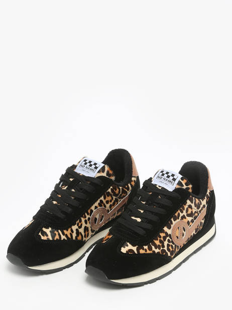 Sneakers City Run Jogger Uit Leder No name Zwart women HRLE043A ander zicht 2