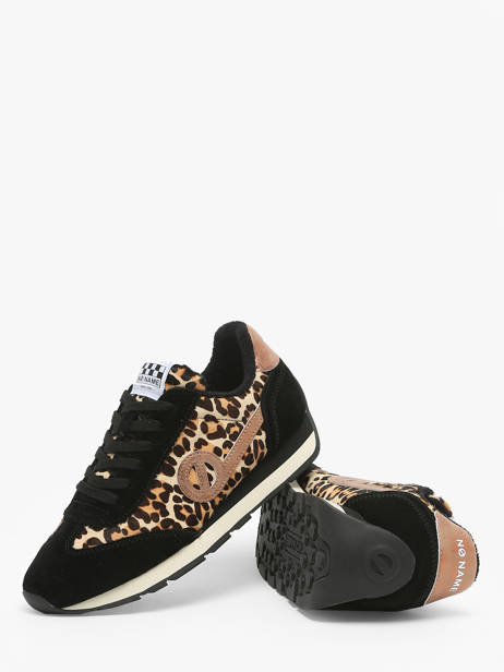Sneakers City Run Jogger Uit Leder No name Zwart women HRLE043A ander zicht 3