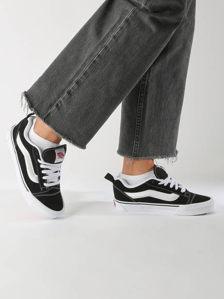 Sneakers Knu Skool Uit Leder Vans Zwart unisex 9QC6BT1 ander zicht 1
