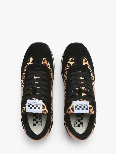 Sneakers City Run Jogger Uit Leder No name Zwart women HRLE043A ander zicht 4