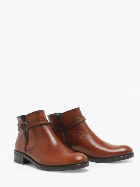 Enkellaarsjes Tierra Uit Leder Dorking Bruin theme D8003 ander zicht 2