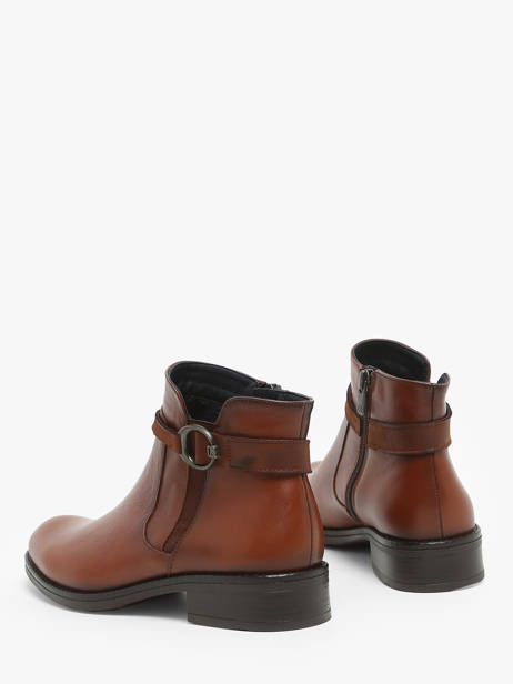 Enkellaarsjes Tierra Uit Leder Dorking Bruin theme D8003 ander zicht 3