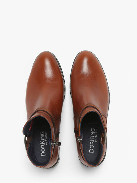 Enkellaarsjes Tierra Uit Leder Dorking Bruin theme D8003 ander zicht 4