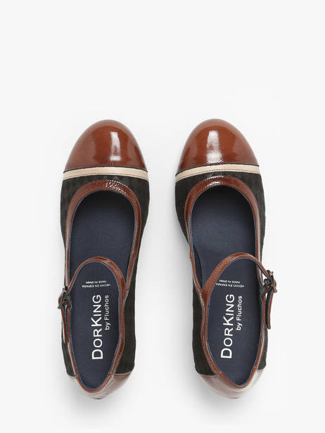 Pumps Rodin Uit Leder Dorking Bruin theme D8669 ander zicht 4