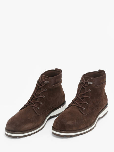 Enkellaarzen Uit Leder Tommy hilfiger Bruin men 5147GT6 ander zicht 1