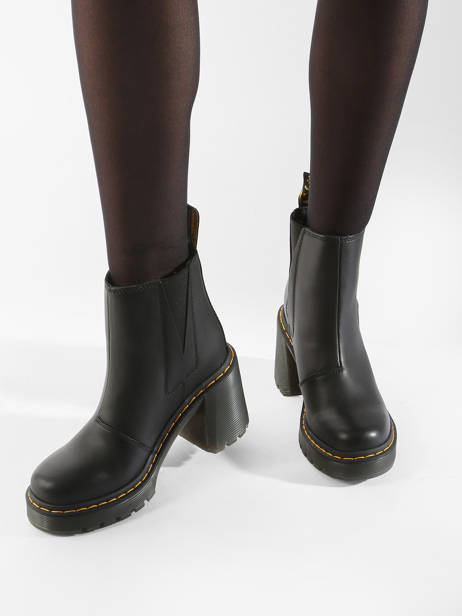Enkellaarzen Met Hak Spence Uit Leder Dr martens Zwart women 26440001 ander zicht 1