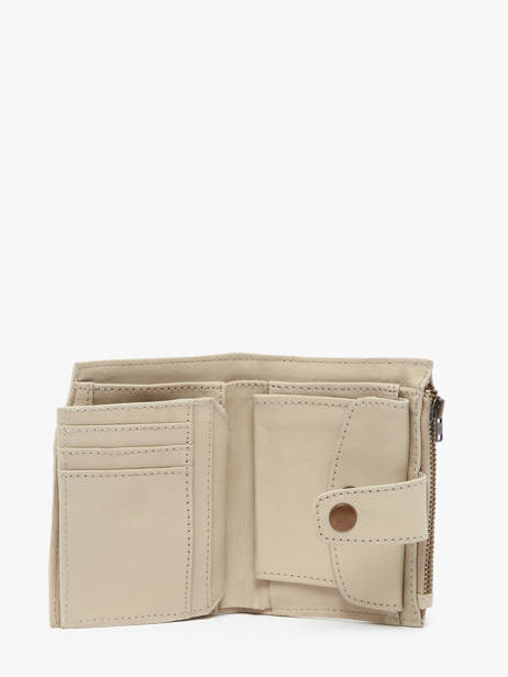 Portemonnee Cow Leder Basilic pepper Beige cow BCOW94 ander zicht 2