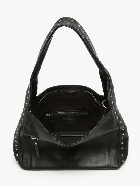 Schoudertas Glam Leder Basilic pepper Zwart glam BGLA70 ander zicht 3