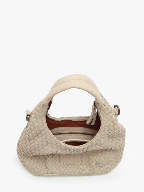 Cross Body Tas Parma Leder Basilic pepper Beige parma BPAR03 ander zicht 3