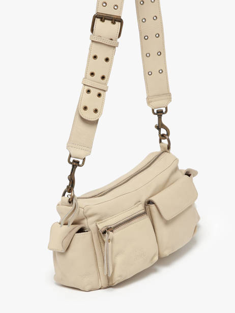 Cross Body Tas Cargo Leder Basilic pepper Beige cargo BCAR01 ander zicht 2