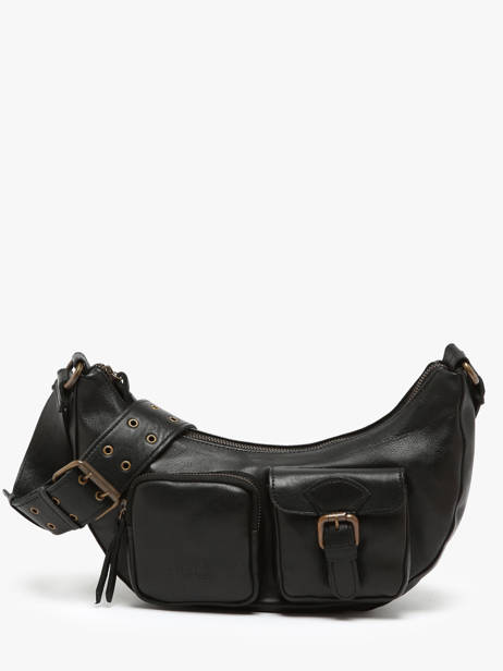 Cross Body Tas Cargo Leder Basilic pepper Zwart cargo BCAR04
