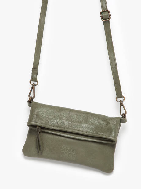 Cross Body Tas Cow Leder Basilic pepper Groen cow BCOW75 ander zicht 2