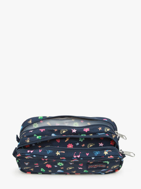 Pennenzak 1 Compartiment Jansport Blauw back to school EA5BBV ander zicht 1
