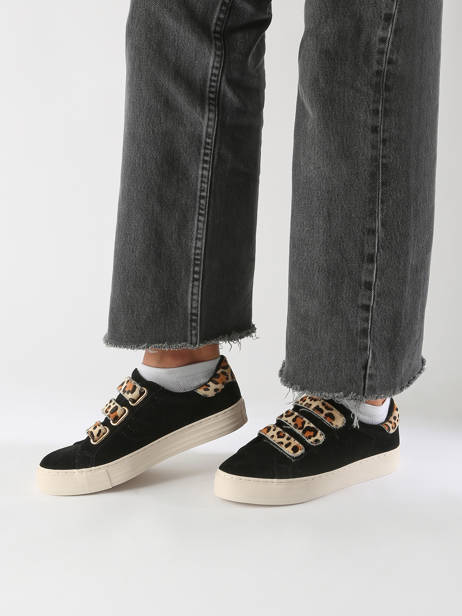 Velcro Sneakers Arcade Uit Leder No name Zwart women GFGL0415 ander zicht 1