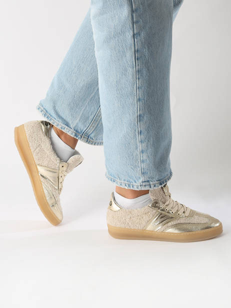 Sneakers Uit Leder Mjus Goud women T94125 ander zicht 1