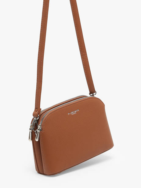 Cross Body Tas Grained Miniprix Bruin grained F8503 ander zicht 2