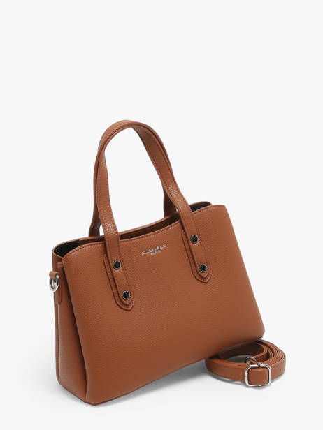 Handtas Grained Miniprix Bruin grained F8502 ander zicht 2