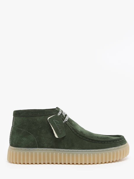 Derby Veterschoenen Torhill Hi Uit Leder Clarks Groen men 26178268
