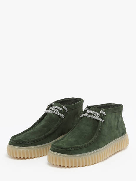 Derby Veterschoenen Torhill Hi Uit Leder Clarks Groen men 26178268 ander zicht 1