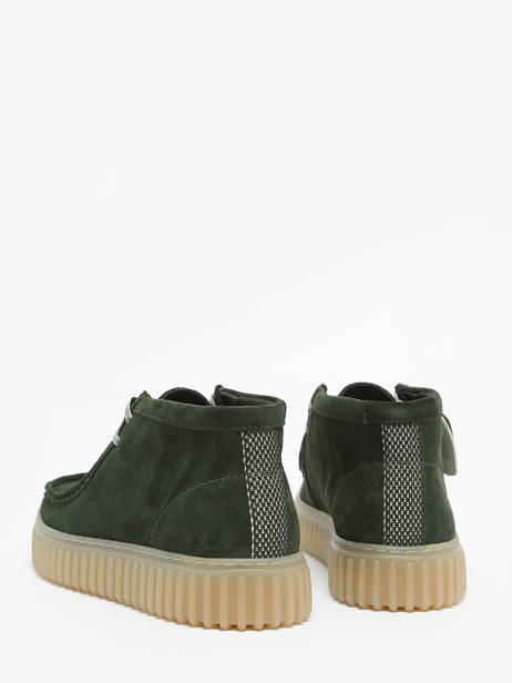 Derby Veterschoenen Torhill Hi Uit Leder Clarks Groen men 26178268 ander zicht 2