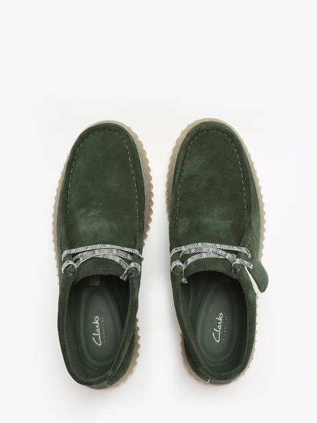 Derby Veterschoenen Torhill Hi Uit Leder Clarks Groen men 26178268 ander zicht 3