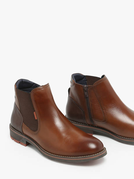 Chelsea Boots Terry Uit Leder Fluchos Bruin men F1343 ander zicht 1