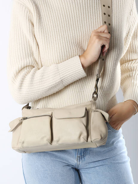 Cross Body Tas Cargo Leder Basilic pepper Beige cargo BCAR01 ander zicht 1