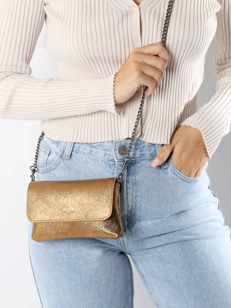 Cross Body Tas Nine Leder Milano Goud nine NI24063 ander zicht 1
