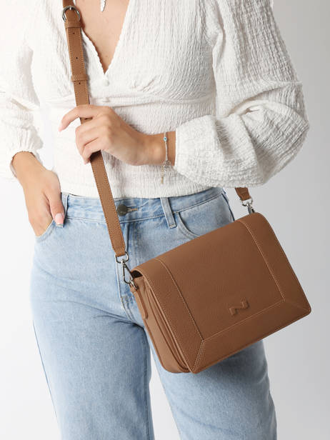 Cross Body Tas Rotterdam Leder Nathan baume Bruin mondrian 3 ander zicht 1
