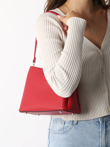 Cross Body Tas Grained Miniprix Rood grained 20BE0901 ander zicht 1