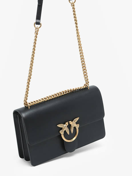 Cross Body Tas Love Bag Icon Leder Pinko Zwart love bag icon A0F1 ander zicht 2