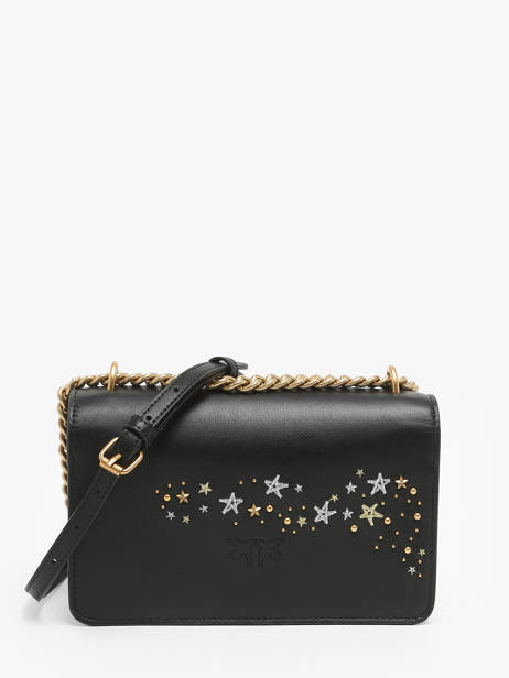 Cross Body Tas Love Bag Icon Leder Pinko Zwart love bag icon A1YW ander zicht 4