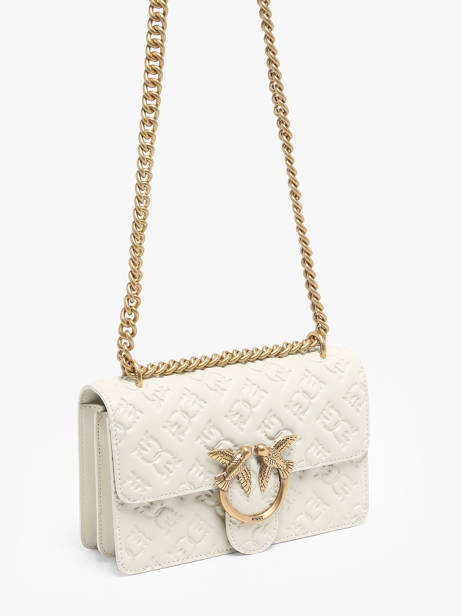 Cross Body Tas Love Bag Icon Leder Pinko Beige love bag icon A1YB ander zicht 2