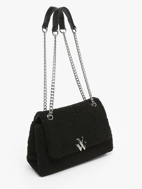Cross Body Tas Winter Vanessa wu Zwart winter MA0116 ander zicht 2