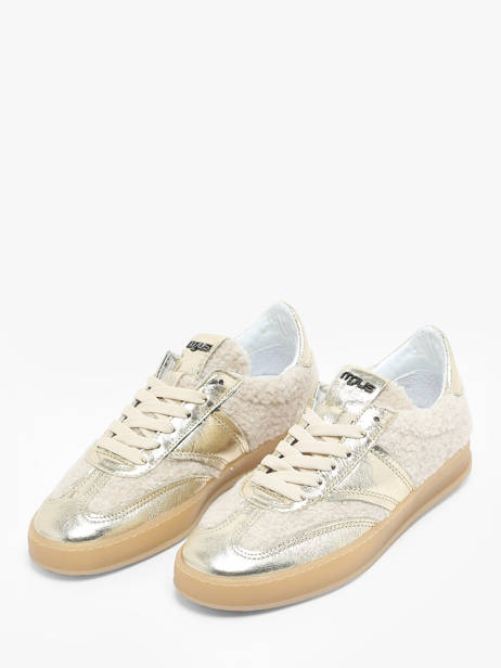 Sneakers Uit Leder Mjus Goud women T94125 ander zicht 2