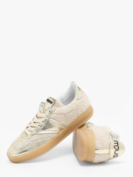 Sneakers Uit Leder Mjus Goud women T94125 ander zicht 3