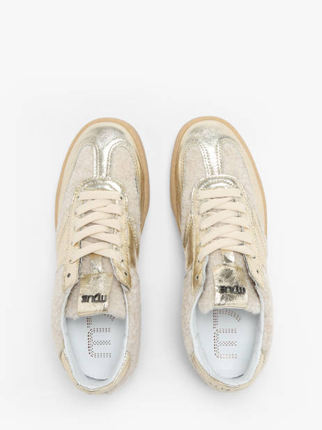 Sneakers Uit Leder Mjus Goud women T94125 ander zicht 4