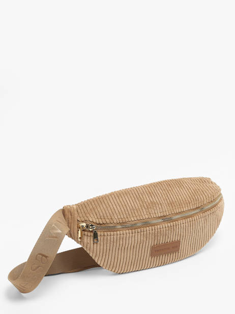 Heuptasje Vanessa wu Beige velours MA0112 ander zicht 2