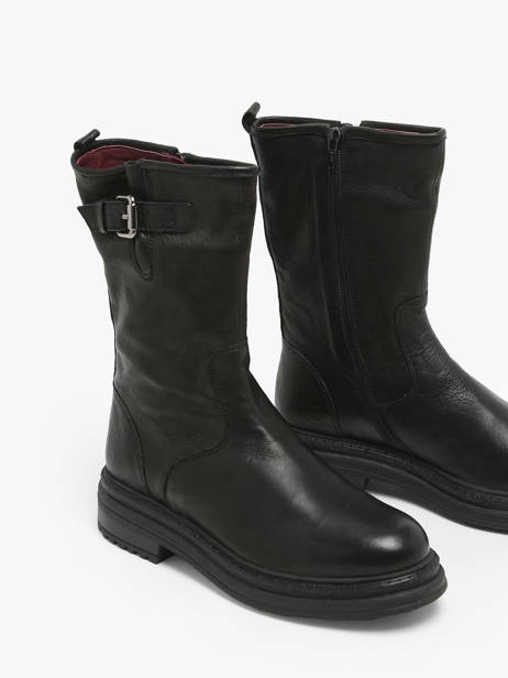 Enkellaarsjes Aiko Uit Leder Aliwell Zwart women AIKO ander zicht 1