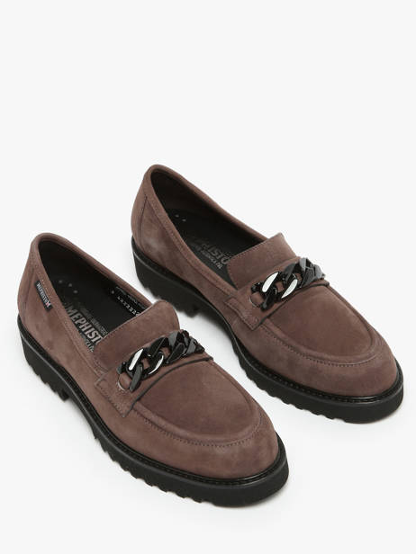 Mocassins Salka Uit Leder Mephisto Bruin women P5145805 ander zicht 2