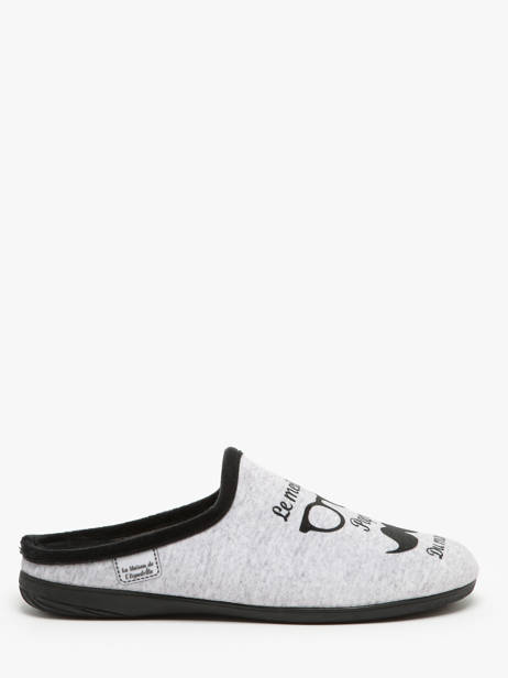 Pantoffels La maison de l'espadrille Grijs men 7 ander zicht 1