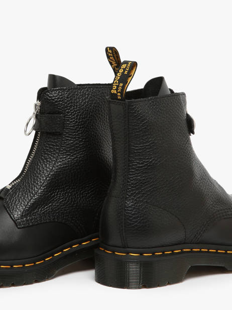 Enkellaarsjes 1460 Pascal Front Zip Uit Leder Dr martens Zwart women 32054001 ander zicht 2