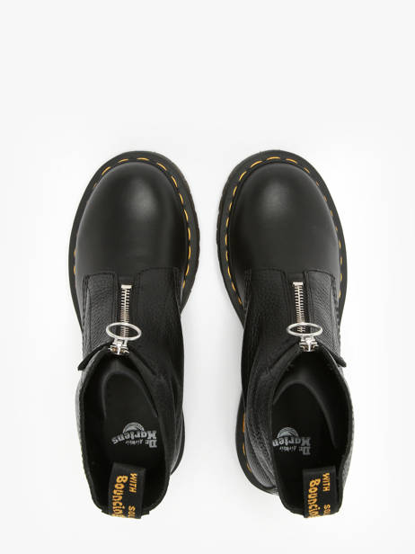 Enkellaarsjes 1460 Pascal Front Zip Uit Leder Dr martens Zwart women 32054001 ander zicht 3
