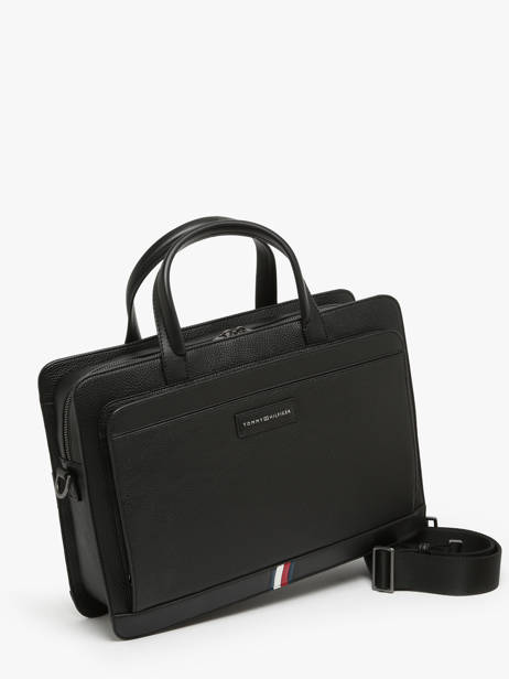 Documententas Tommy hilfiger Zwart business AM12710 ander zicht 2