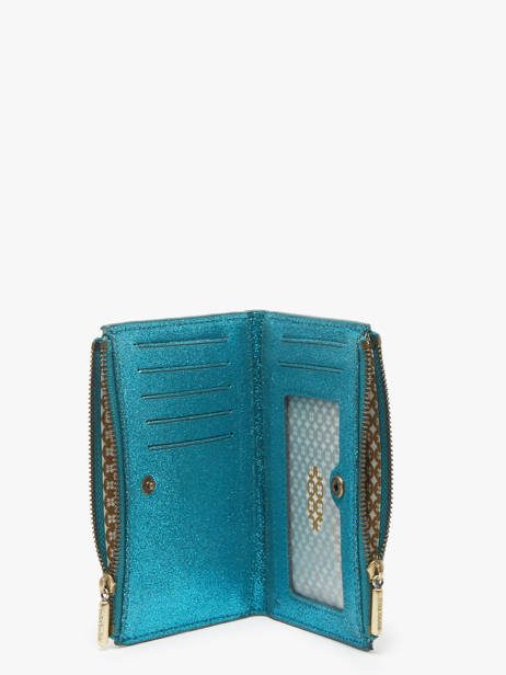 Portefeuille Leder Mila louise Blauw vintage 3576BB ander zicht 1