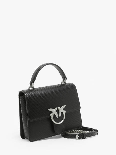 Handtassen Love Bag Icon Leder Pinko Zwart love bag icon A1VF ander zicht 2