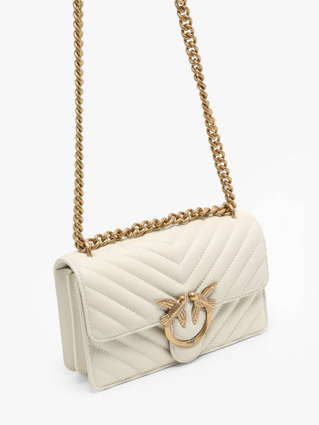 Cross Body Tas Love Bag Quilt Leder Pinko Beige love bag quilt A0GK ander zicht 2