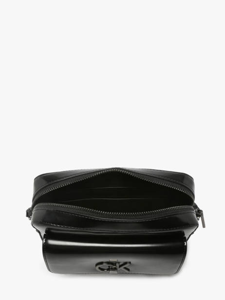 Cross Body Tas Re-lock Calvin klein jeans Zwart re-lock K612544 ander zicht 3