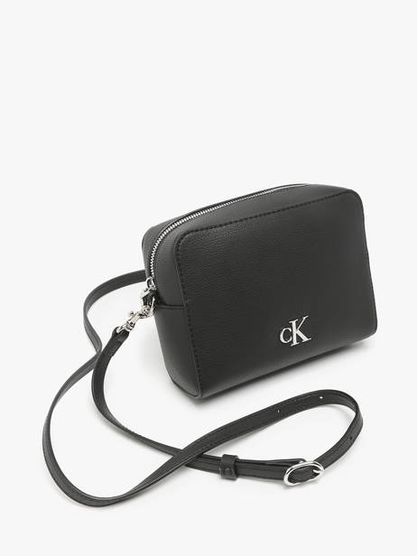 Cross Body Tas Minimal Mono Gerecycleerd Polyester Calvin klein jeans Zwart minimal mono K612719 ander zicht 2